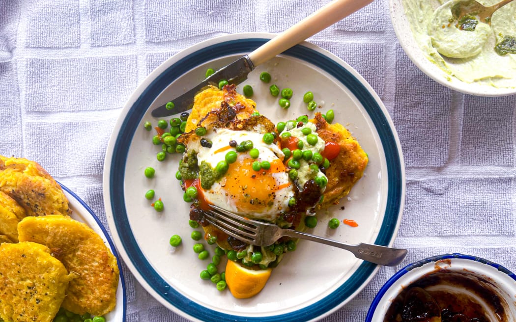 Sam Parish's Curry Cauliflower Fritters with Coriander Chutney