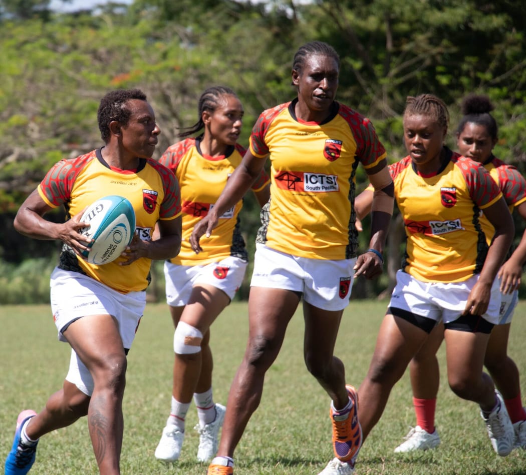 The Papua New Guinea training in Fiji.