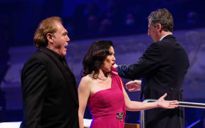 Tenor Gustavo Porta, soprano Erika Grimaldi, and conductor Giordano Bellincampi