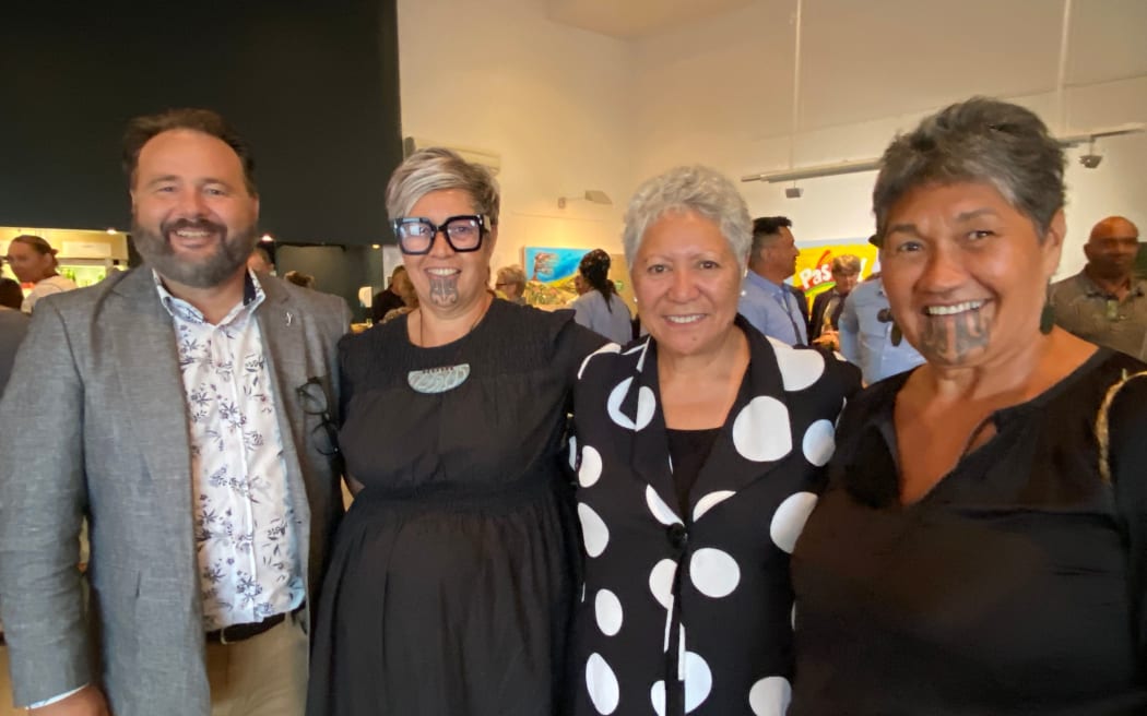State of the Far North presentation attendees (from left) Jamie Rosemergy (Whangarei), Tui Te Paa (Ahipara), Rena Hona (Mangonui) and Lisa McNabb Te Paatu (Pamapuria)