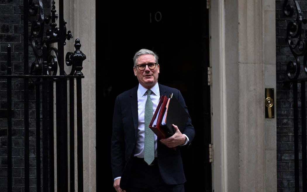 Britain's Prime Minister Keir Starmer leaves 10 Downing Street in central London on 19 March, 2025, to take part in the weekly session of Prime Minister's Questions.