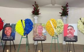 Portraits of Taumaoe Filipo, Ierome Vili, Faasaulala Ahoni, and Alatina Faleasi who were killed in an accident,