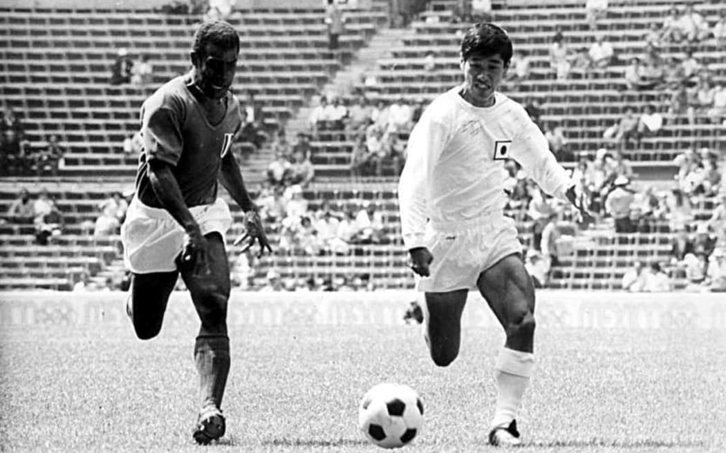 Marc-Kanyan Case in action against Japan in the 1968 Olympic Games.