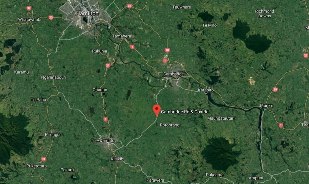 One person has died in a crash at Roto-o-rangi, in Waikato this afternoon and Cambridge Road is closed between Cox Road and McLarnon Road.