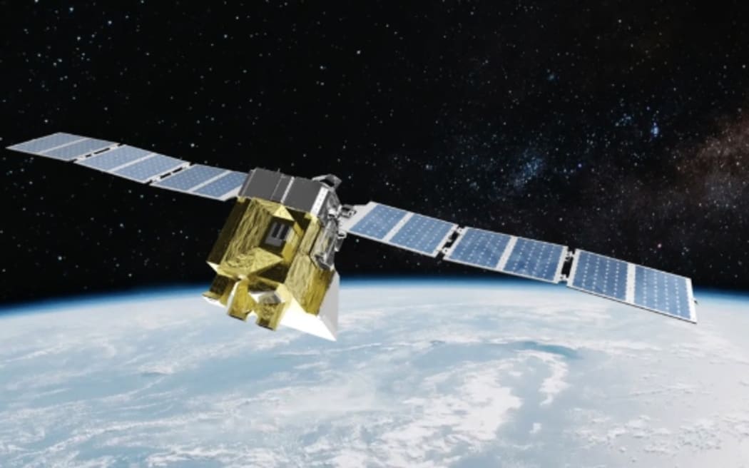 Artist’s rendering of MethaneSAT, the satellite EDF developed.