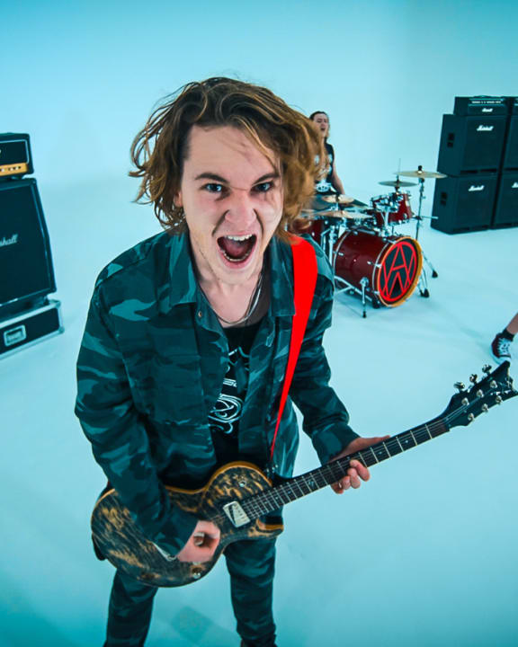 Still from Alien Weaponry's video for 'Whispers'