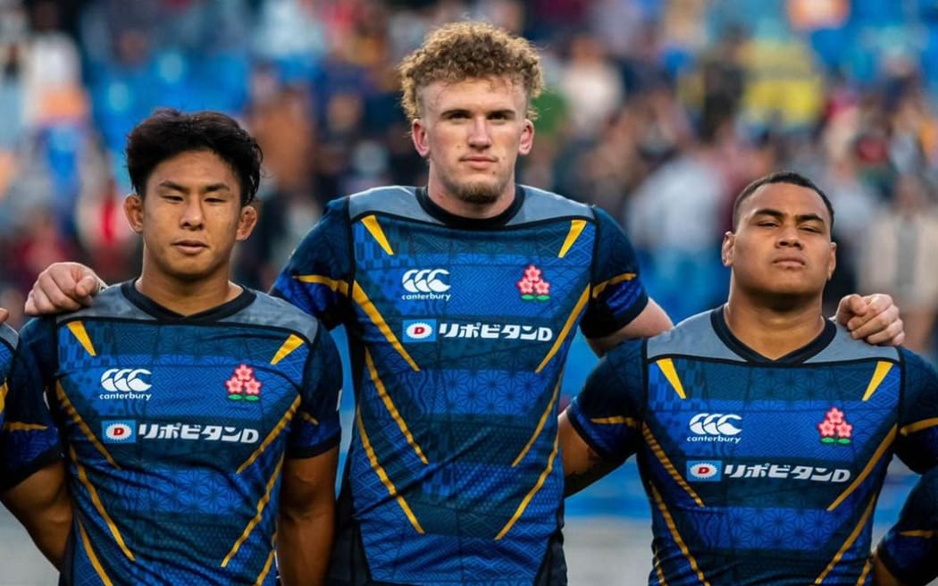 Warner Dearns lines up for Japan.