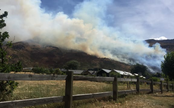 The fire on Mt Roy near Wanaka.