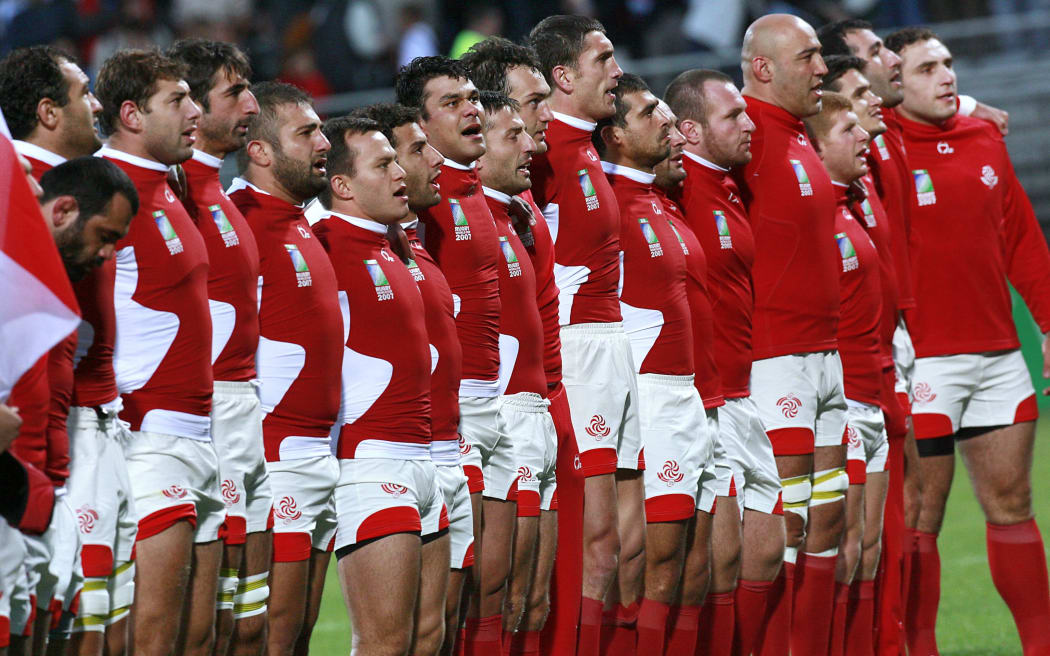 Georgia rugby team in 2007.
