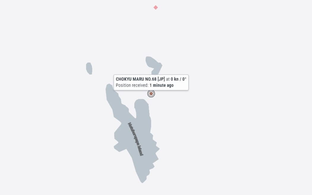 A marine traffic website shows the only vessel currently in the area is Japanese-owned Chokyu Maru Number 68.
https://www.marinetraffic.com/en/ais/home/centerx:174.968/centery:-36.689/zoom:16