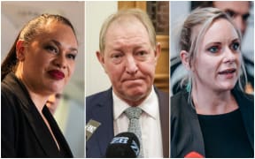 Wellington Mayor Tory Whanau (left), Nelson Mayor Nick Smith (centre) and Napier Mayor Kirsten Wise (right) are some of the latest New Zealanders to be banned from Russia.