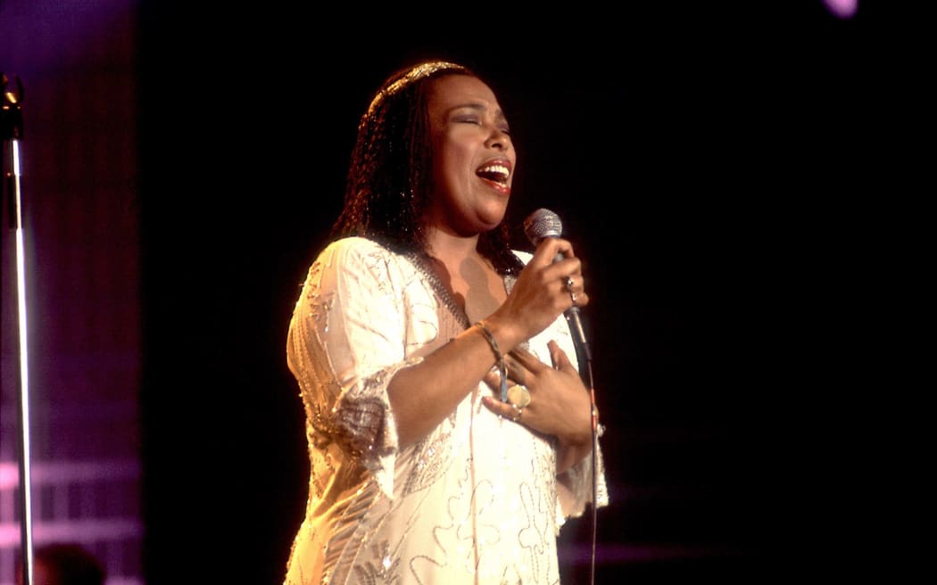 Roberta Flack is pictured performing in 1981.