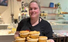 Lianna MacFarlane said she was shocked to win second place in the apprentice pie maker competition with a smoked chicken and leek pie.