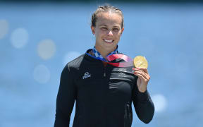 Lisa Carrington (NZL) wins the Women's Kayak single 200m Gold medal.
Tokyo 2020 Olympic Games Canoe sprint at Sea Forest Waterway, Japan on Tuesday 3 August 2021.