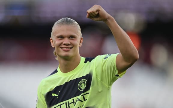 Manchester City's Norwegian striker Erling Haaland
