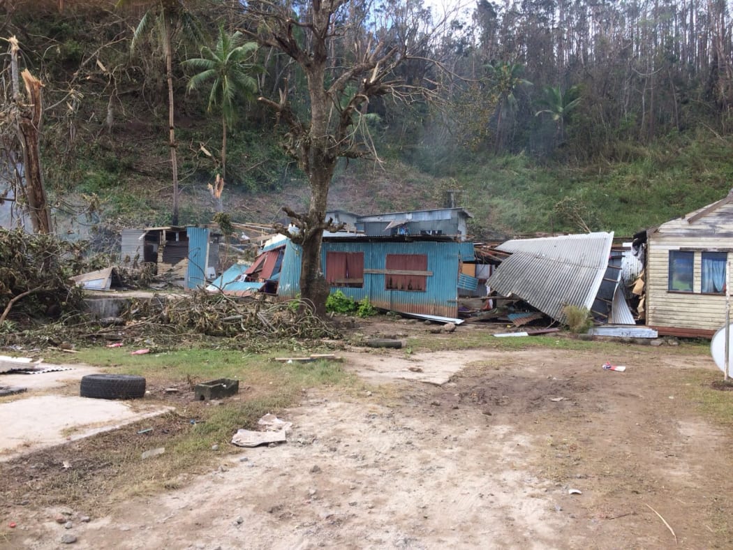 Damage on Kandavu after Cyclone Keni
