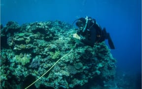 Underwater research at Hunga Tonga-Hunga Ha'apai.