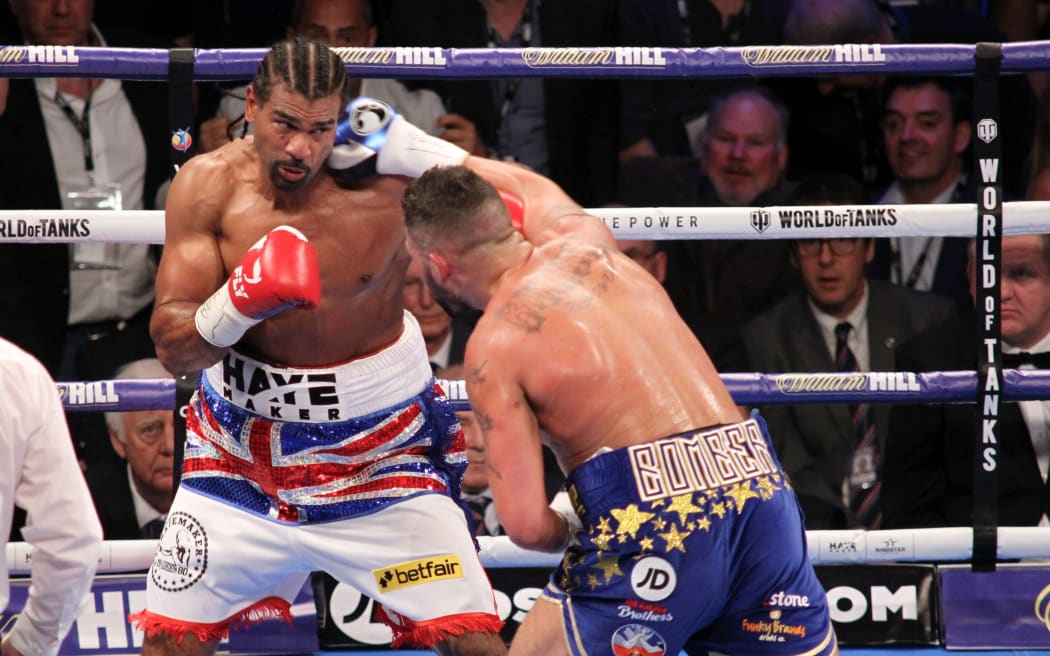David Haye fighting Tony Bellew in London earlier this year