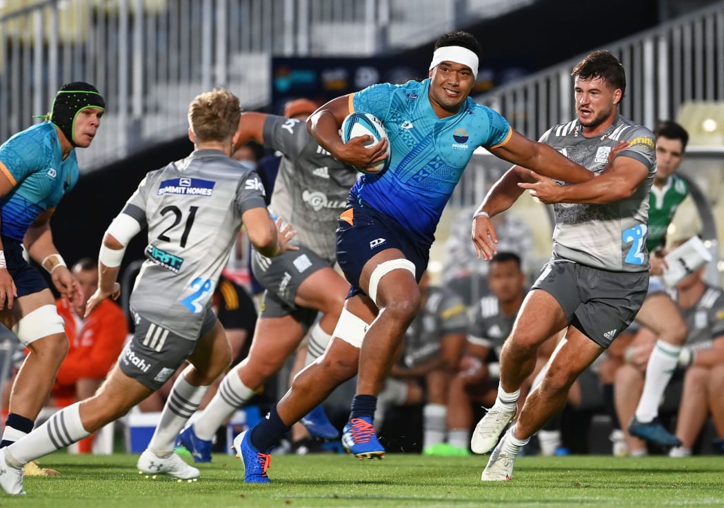 Super Rugby pre-season match between Moana Pasifika and Chiefs at Mt Smart Stadium. Auckland.