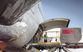 Freight loaded on A380 aircraft