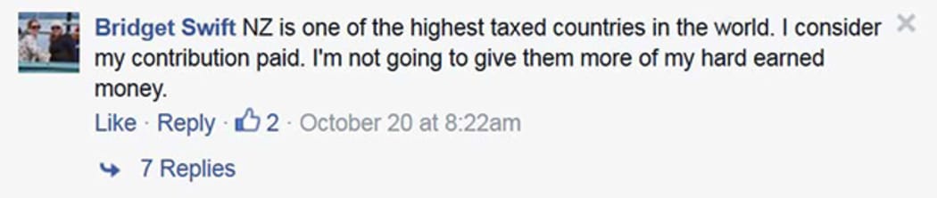 Bridget Swift facebook comment