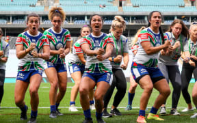 Post-match Haka for the Warriors in 2020