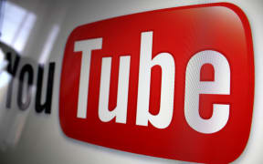 YouTube logo on screen