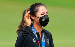 Bronze medalist Lydia Ko (NZL) during the medal ceremony.
Round 4 of the Tokyo 2020 Olympic Games Women's Golf at Kasumigaseki Country Club, Japan on Saturday 7th August 2021.
Copyright photo: John Cowpland / www.photosport.nz
