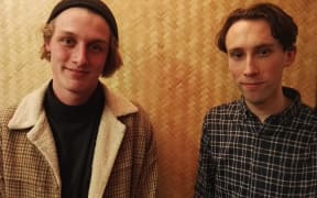 Asher Emanuel, left, and Ollie Neas have spent a year putting together the Policy website for voters.