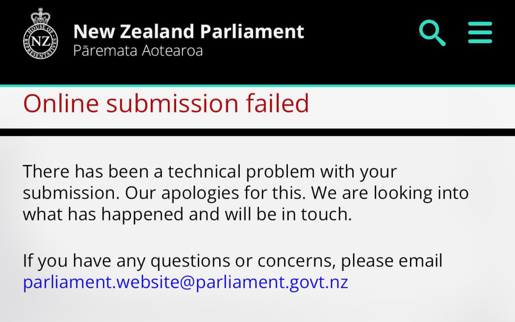 Failed submission on Treaty Principles Bill