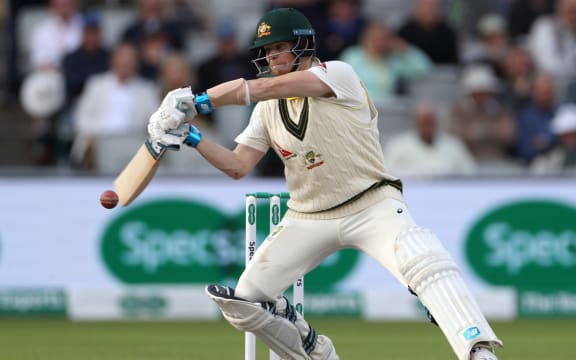 Steve Smith bats during the 4th Ashes Test Match between England and Australia at Old Trafford, Manchester on 7th September 2019. Copyright photo: Graham Morris / www.photosport.nz