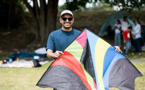 Pratik Mathurkar, who moved from Austin, Texas, in 2023, was surprised to see such a huge interest in kite flying in Auckland.