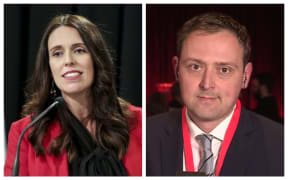 Prime Minister Jacinda Ardern and former Labour Party general secretary Andrew Kirton.
