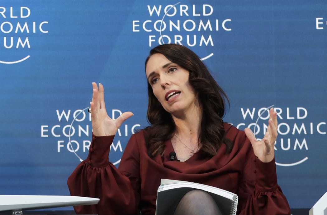 Prime Minister Jacinda Ardern at the World Economic Forum in Davos, Switzerland.
