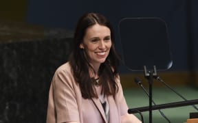 PM Jacinda Ardern addresses the Nelson Mandela Peace Summit at the United Nations in New York