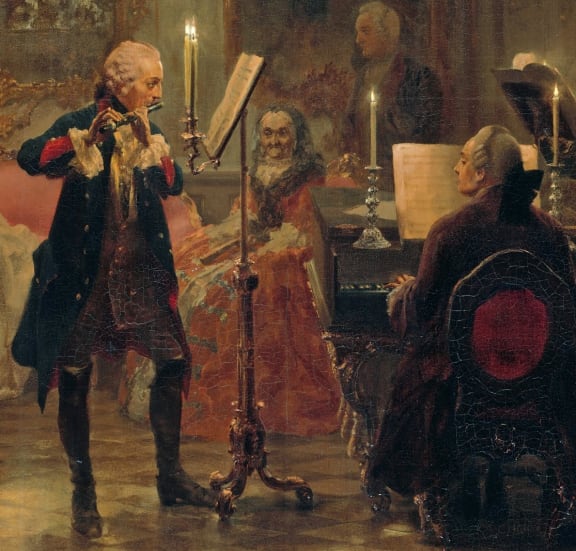 Flute Concert with Frederick the Great in Sanssouci by Adolph von Menzel
