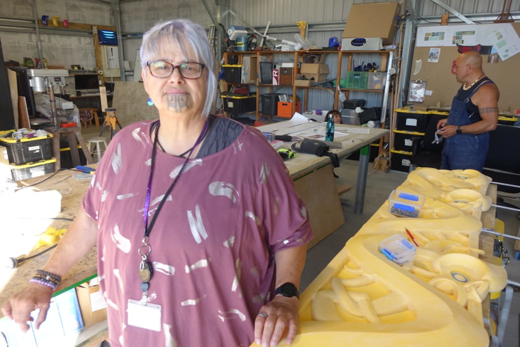 Puketapu hapū chairperson Theresa Patu who says it's not only significant for the hapū to be back on the land but to be seen as a business owner in the terminal.