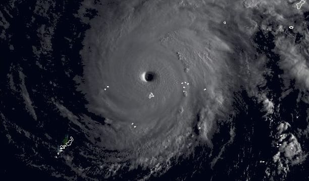 Sateliite image of the Supertyphoon Maysak at 7am NZT Wednesday 1 April