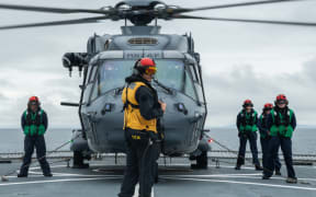 The HMNZS Canterbury will leave Auckland on Tuesday to transport the helicopters and crew, command and maintenance personnel to Honiara.