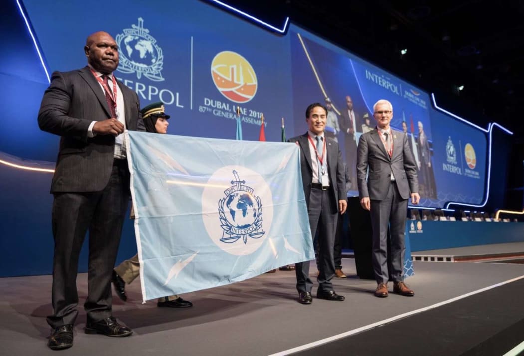 Vanuatu and Kiribati have officially received their INTERPOL flags.