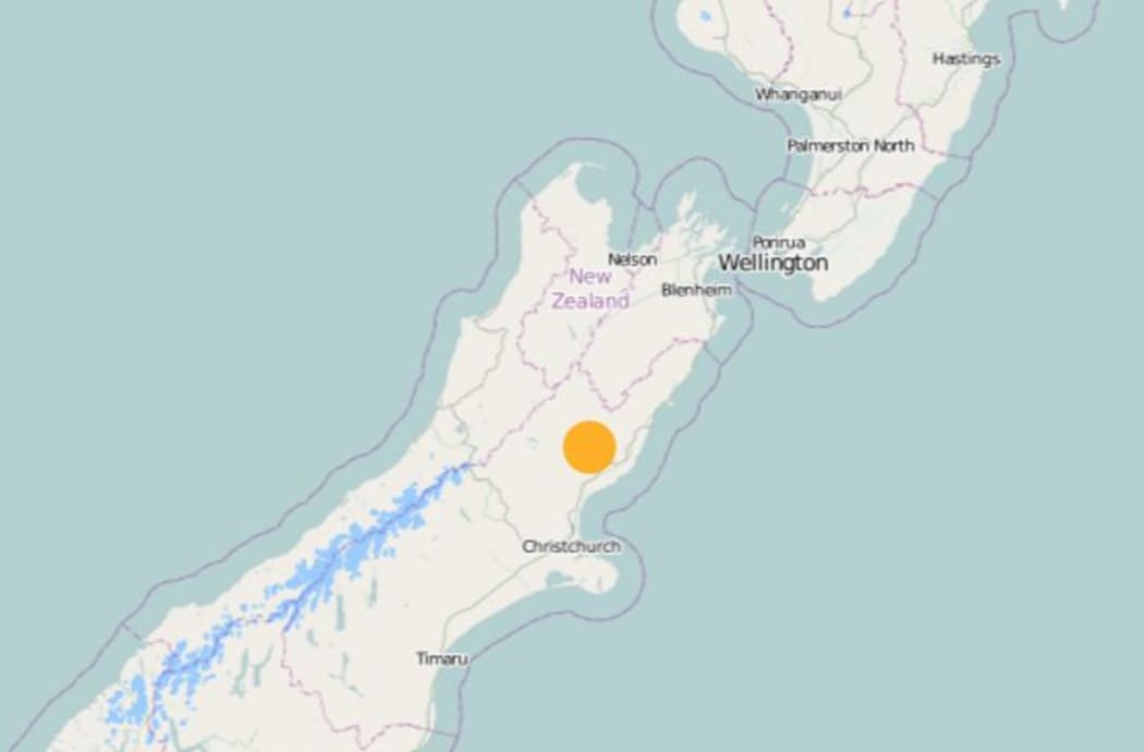 The quake struck 5km north of Culverden.