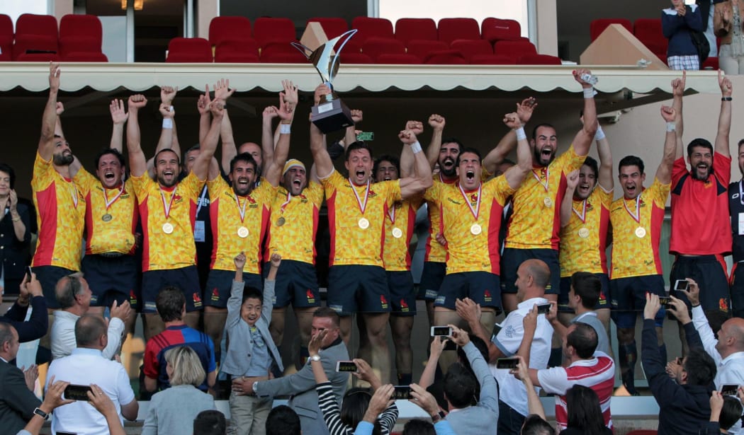 Spain celebrate qualifying for the Rio Olympics.