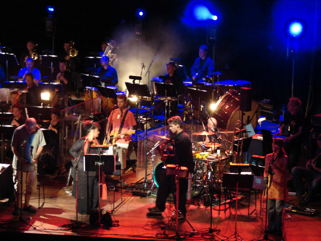 Salmonella Dub and the NZSO performing at the Aotea Centre in 2008.