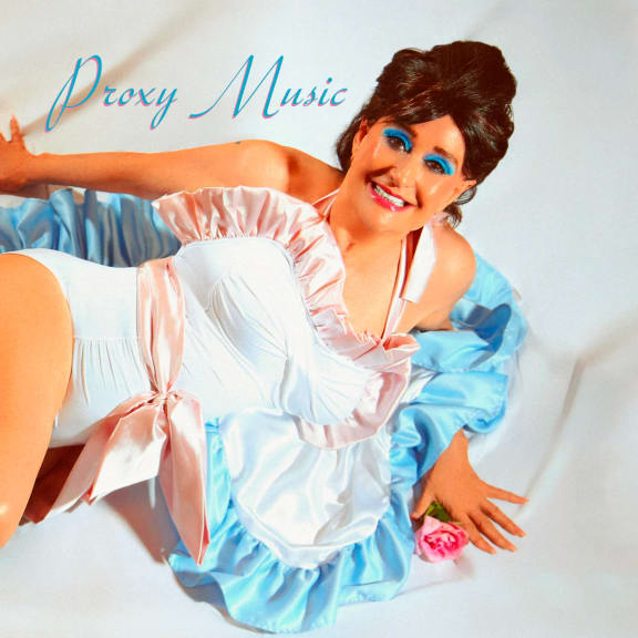 Cover image from Linda Thompson's album 'Proxy Music', referencing Roxy Music's first album.