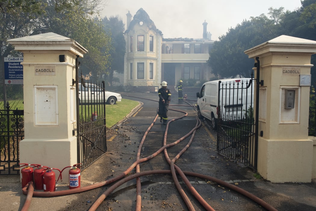 A house used as a University of Cape Town students' residence was also severely damaged.