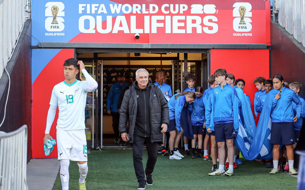 All Whites head coach Darren Bazeley.