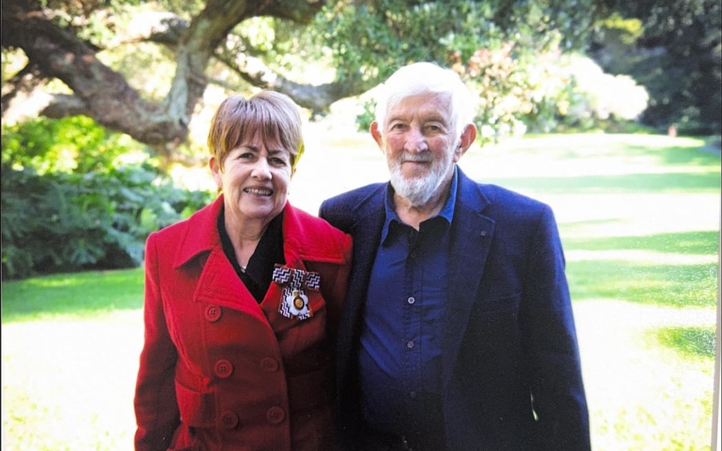 Ann Hartley with her husband Maurice Hartley, who died in 2022.