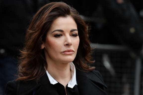 Nigella Lawson arriving at court.
