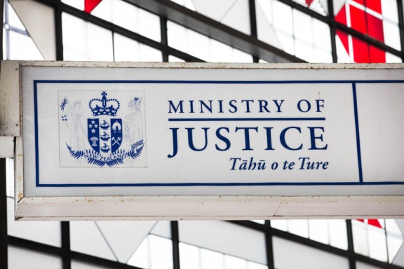 Signage outside the Auckland District Court