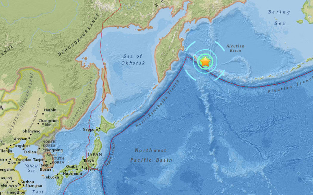 The quake struck in the ocean off Russia's Kamchatka.